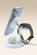 Simex Apple Wireless Dock SPS-05 Triplo 3 lü Sarj Cihazı - Görsel 4