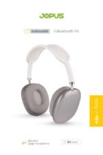 Jopus Acustica Mikrofonlu Bluetooth Kulaklık Gümüş Renk
