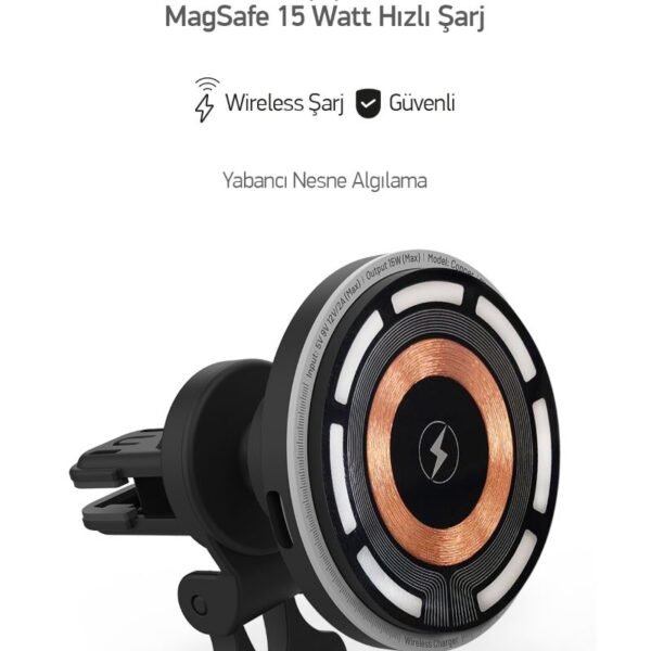 Simex Copper Wireless 15 Watt Araç Sarji