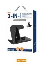 Azeada PD-W8 Wireless Magsafe 3in 1 15 Watt Sarj Cihazi - Görsel 2