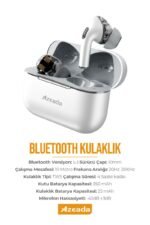 Azeada Azeada AZ-BT10 TWS Bluetooth Kulaklık Beyaz Renk
