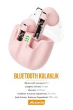 Azeada PD-BT119 TWS Bluetooth Kulaklık Pembe Renk