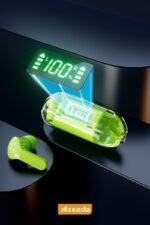 Azeada PD-BT123 TWS Bluetooth Kulaklık Yeşil Renk - Görsel 3