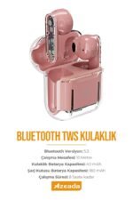 Azeada PD-BT122 TWS Bluetooth Kulaklık Pembe Renk