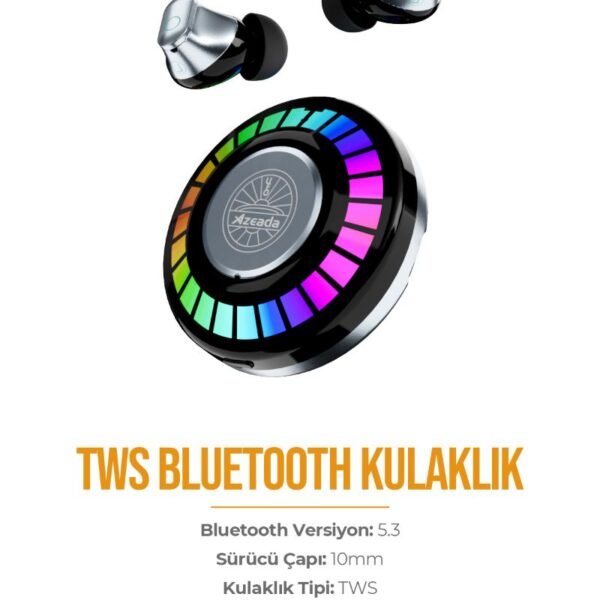 Azeada AZ-BT05 TWS Işıklı Oyuncu Bluetooth Kulaklık