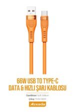 Azeada Type C AZ-B02a 1.3mt Sarj Kablosu - Görsel 2