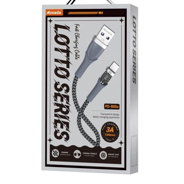 Azeada USB to Type-c PD-B88a Data Kablosu