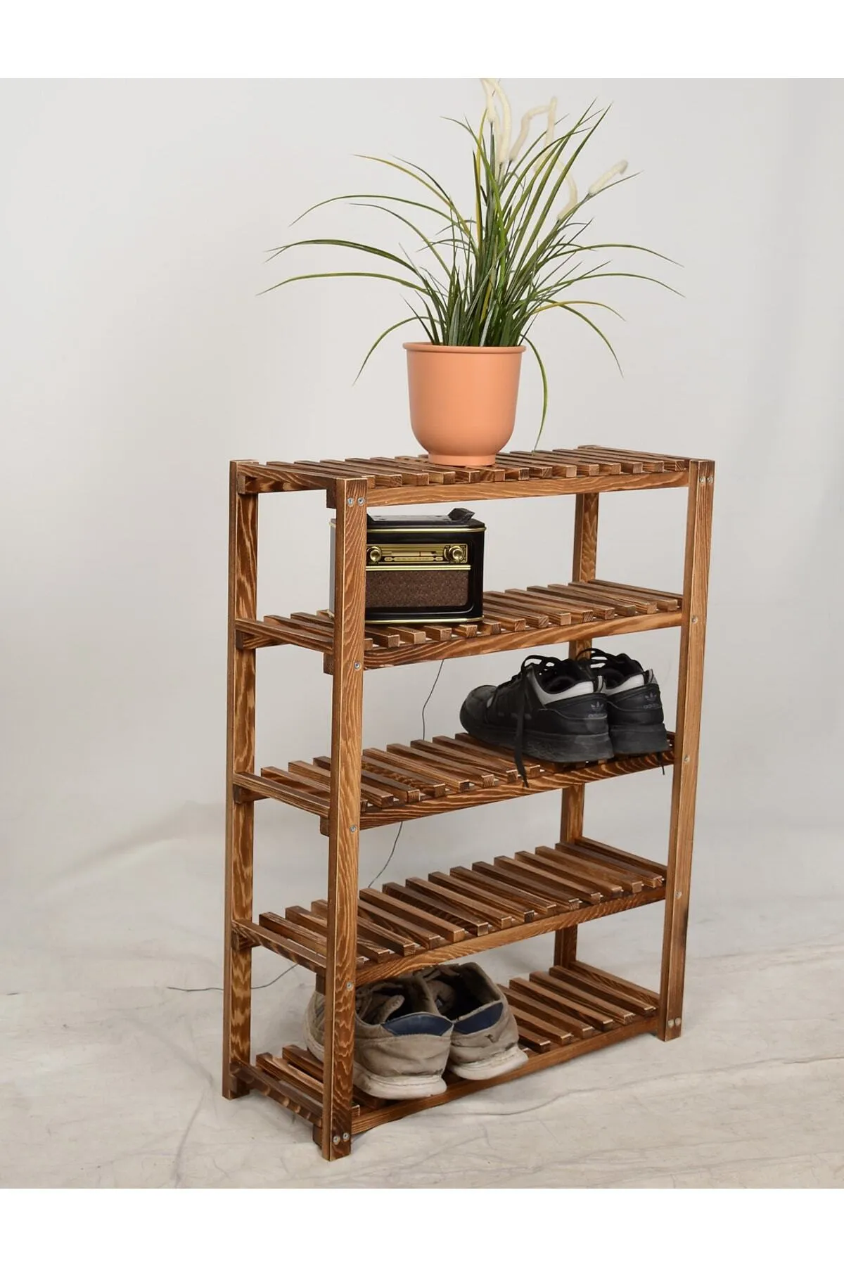 1_org_zoom-3-1.webp Wooden City 5 Katlı Masif Ahşap Ayakkabılık Ahşap Ayakkabı Rafı 60x80 - Görsel 1
