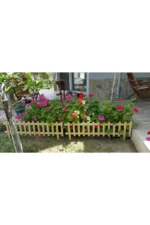 Wooden City Ahşap Bahçe Çiti 120x30 Cm Ahşap Çit - Görsel 2