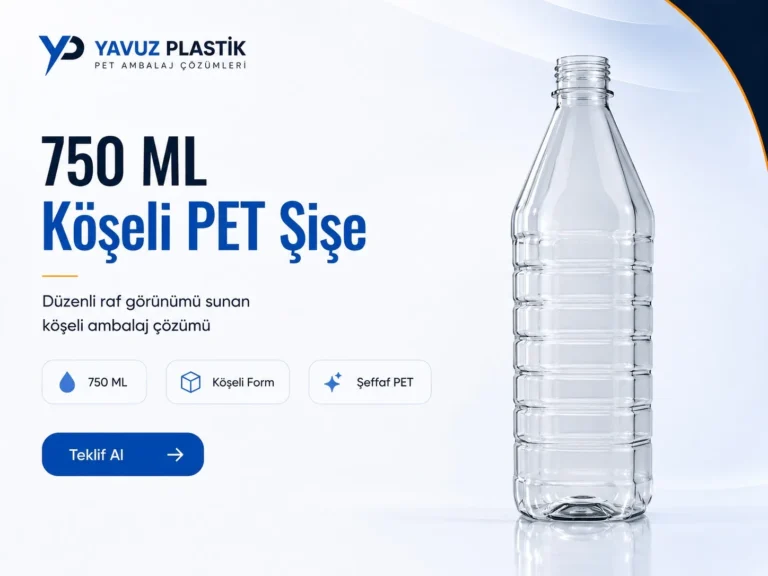 750 ML Köşeli PET Şişe