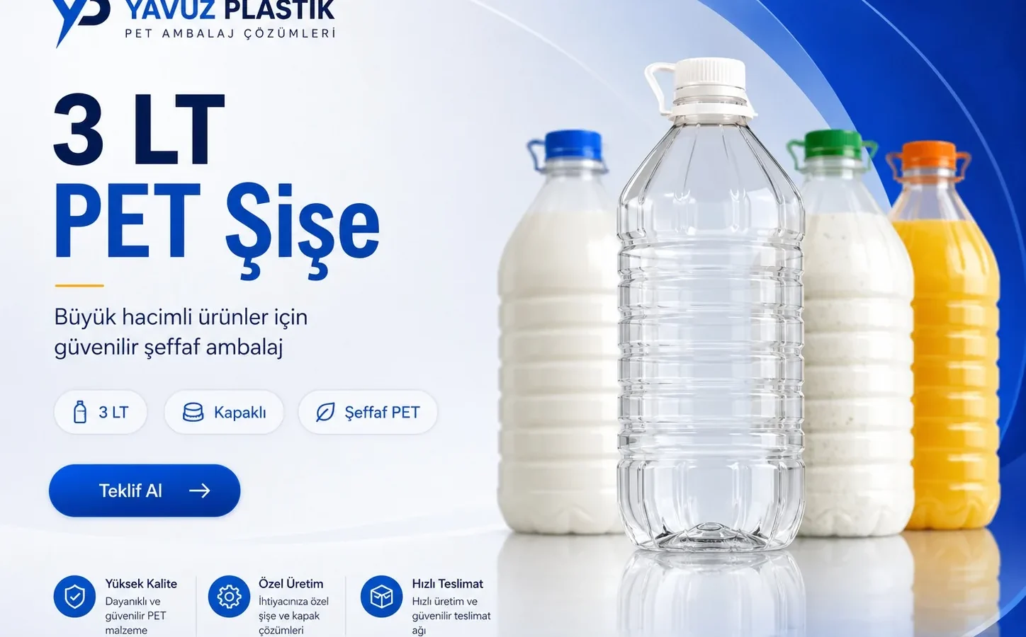 3 LT PET Şişe