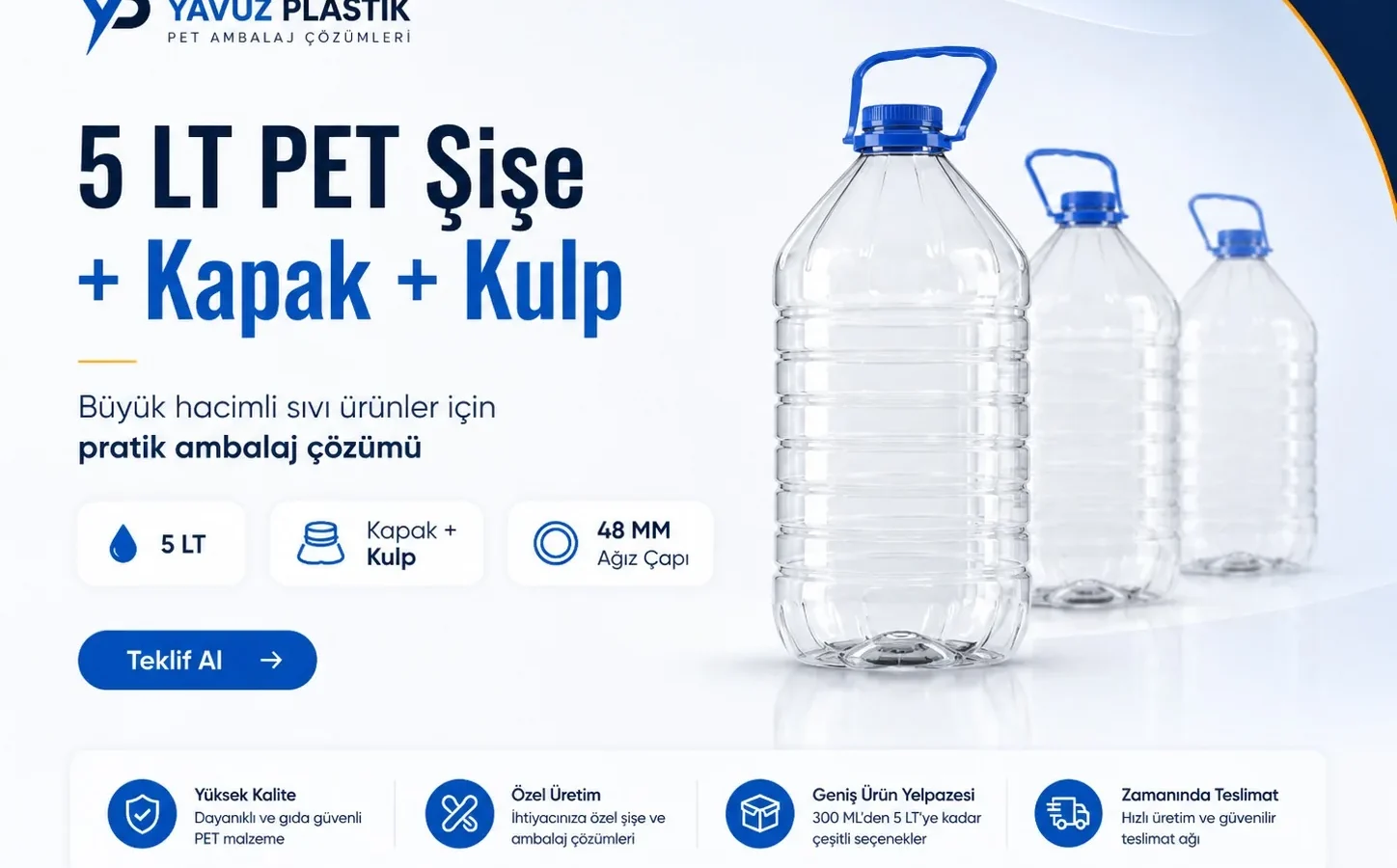 Büyük Hacimli PET Şişeler